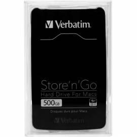 Handbuch für externe Festplatte VERBATIM Store ' n ' Go 500GB, USB 3.0, FireWire (53042) schwarz