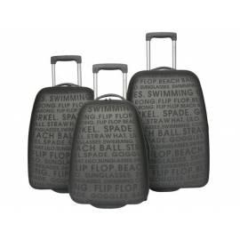 Eine Reihe von Gepäck HIMMELBLAU T-595/3 ABS grau