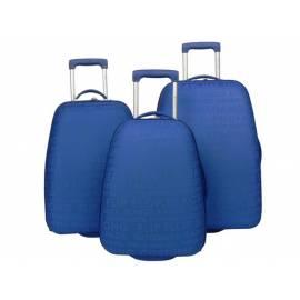 Eine Reihe von Gepäck HIMMELBLAU T-595/3 ABS blau