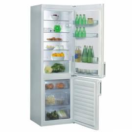 Benutzerhandbuch für Kombination Kühlschrank / Gefrierschrank WHIRLPOOL WBE3712 A + WF weiß