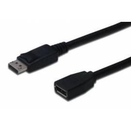 Kabel DIGITUS DisplayPort Verlängerung, DP/F - DP/M 2.0 m (AK-340200-020-S)