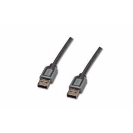 DIGITUS USB Kabel A/männlich-männlich, 2 x A-geschirmt, 5 m BL (DK-300118-050-D)