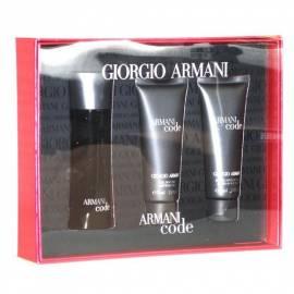 Eau de Toilette GIORGIO ARMANI Giorgio Armani Black Code Edt 75 ml + 75 ml Balsam po rasieren + 75ml Duschgel