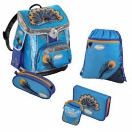 Handbuch für Schule Rucksack Sammies Premium-Set, 'Pfau' mit Turn ' n ' Pull