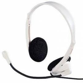 Ein Headset Hama 42453, Multimedia Kopfhörer CS-453 mit Kondensator-Mikrofon Gebrauchsanweisung