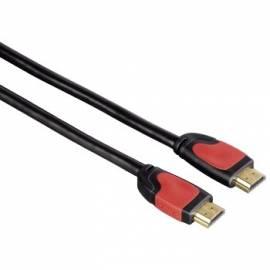 Hama Kabel 56462, HDMI Stecker-HDMI Stecker 1.3-Verbindungskabel, 0,5 m, vergoldet