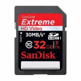Benutzerhandbuch für Speicherkarte SANDI SDHC Extreme Video HD 32GB (91065)