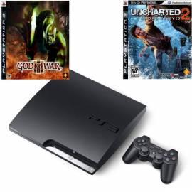 God of War 3, Spielkonsole SONY PlayStation 3, 320GB + Uncharted 2