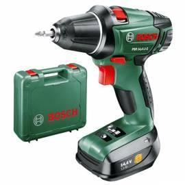 PDF-Handbuch downloadenIch bohre, Akuscrewdriver BOSCH PSR 14,4 LI-2, 2 l Li-Ion-grün