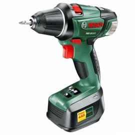 BOSCH Akuscrewdriver Cordless drill, PSR 18 LI-2, mit den Akku grün