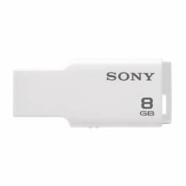 USB flash-Disk-SONY-USM8GM 8GB USB 2.0 weiß