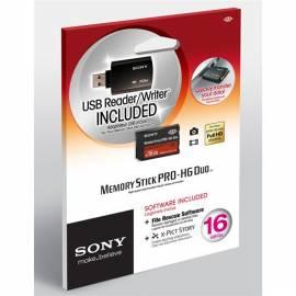 Bedienungsanleitung für Speicherkarte SONY MSHX16A + adapter