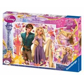 RAVENSBURGER Puzzle Prinzessin auf der Linie 3 x 49d