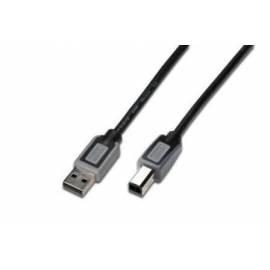 Bedienungsanleitung für DIGITUS USB-Kabel und PC/Stecker auf B-Stecker, 1, 8 m (DK-300119-018-D) schwarz/grau