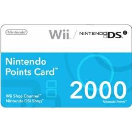 Zubehör für Konzole NINTENDO Points Card - 2000 Punkte (NIWP101) Gebrauchsanweisung