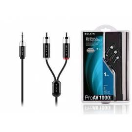 Service Manual Patch Kabel BELKIN Mini Stereo audio 3.5 mm/2xRCA - ProAV 1000 Serie - 1 m (AV10066qp1M)