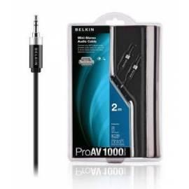 Patch-Kabel BELKIN Mini-Stereo-audio-3, 5 mm / 3, 5 mm - ProAV 1000 Serie - 2 m (AV10067qp2M) Bedienungsanleitung