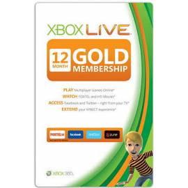 Datasheet Software MICROSOFT Xbox Gold Card XBOX 360 Live (52M-00150)