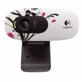 Benutzerhandbuch für Webcamera LOGITECH HD Webcam C270 Fingerprint Flowers (960-000798)