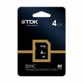Benutzerhandbuch für Speicherkarte TDK SDHC 4GB Class 4 (t78348)