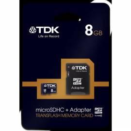 TDK 8 GB Speicherkarte MicroSDHC Class 4 + Adapter (t78537)