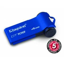 USB-flash-Disk KINGSTON DataTraveler 108 4GB USB 2.0 (DT108 / 4GB) Bedienungsanleitung