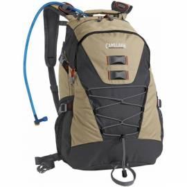 Ein Rucksack mit einer Wassertasche CAMELBAK Rim Runner Omega rot/khaki