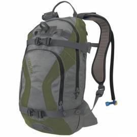 Ein Rucksack mit einer Wassertasche CAMELBAK Omega Snoblast grau/grün