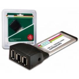 Zubehör für PC DIGITUS Digitus ExpressCard Adapter 2xFireWire + 1xUSB port VIA 6315 Chip (DS-31202-1)