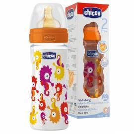 CHICCO Baby Flasche 250 ml Polypropylen Kautschuk d., 2 +, Seepferdchen Bedienungsanleitung