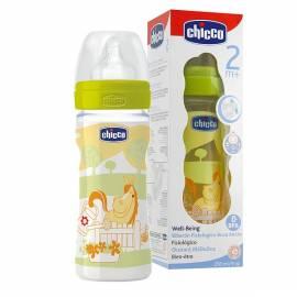 CHICCO Baby Flasche 250 ml Polypropylen, Silik. d., 2 +, Esel