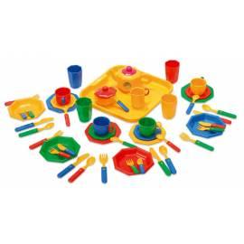 Spielzeug-Tablett mit Geschirr WADER 51 Teile
