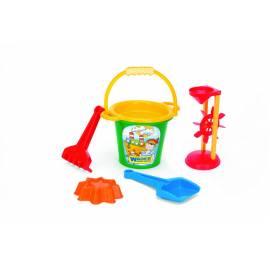 WADER Spielzeug-Set Sand-mittlere 6 Pack mit Mühle