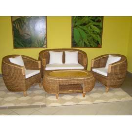 SAN JUAN-Sofa-Rattan + Banane. Liste (S011T)