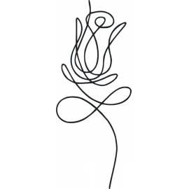 Selbstklebende Dekoration Rose (nw-kvet6)
