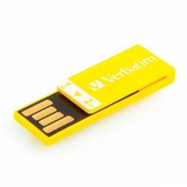 USB Flash disk VERBATIM CLIP-IT 2GB USB 2.0 (43904) gelb
