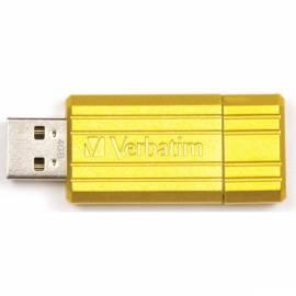 USB-flash-Disk VERBATIM Store ' n ' Go PinStripe 8GB USB 2.0 (47395) gelb