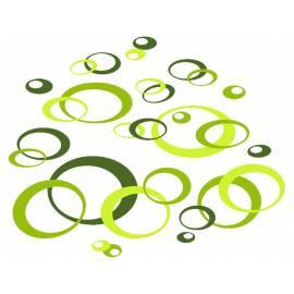 Selbstklebende dekoration grün ovale (hs-74105)