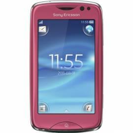 Bedienungsanleitung für Handy Sony-Ericsson TXT nach pink