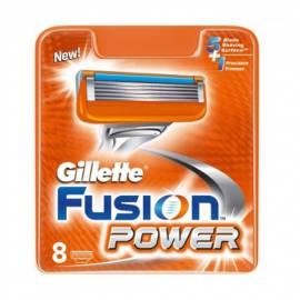 GILLETTE zusätzliche Hlavice Gillette Fusion Power 8 ks