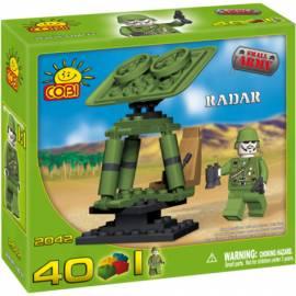 COBI kleine Armee Kit/kleine Armee-Radar, 40 Würfel, 1 Stück Gebrauchsanweisung