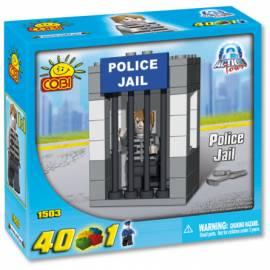 COBI Backstein Regal/Polizei-die Polizei Gefängnis, 40 Würfel, 1 Stück Bedienungsanleitung
