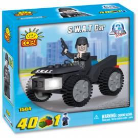 COBI Backstein Regal/Polizei-Streifenwagen SWAT, 40 Würfel, 1 Stück