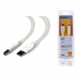 PC-Kabel BELKIN USB A-B 1.8 m (F3U154cp 1.8 MWHT) weiß