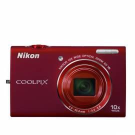 Digitalkamera NIKON Coolpix S6200 rot