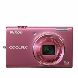 Benutzerhandbuch für Digitalkamera NIKON Coolpix S6200 Rosa