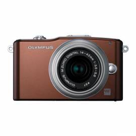 Digitalkamera OLYMPUS E-PM1 Kit 14-42 braun/slv