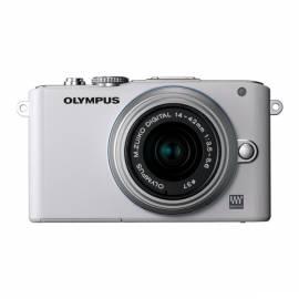 Digitalkamera OLYMPUS E-PL3 Kit weiß/silber, silber/weiss