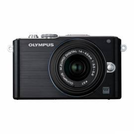 Digitalkamera OLYMPUS E-PL3 Kit Schwarz/schwarz