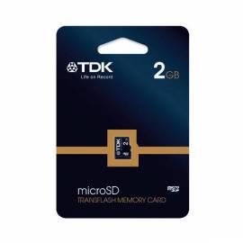 Benutzerhandbuch fÃ¼r Speicherkarte MicroSD 2 GB TDK (t78353)